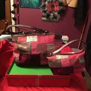 Coach Patchwork Tote and Matching Mini Purse